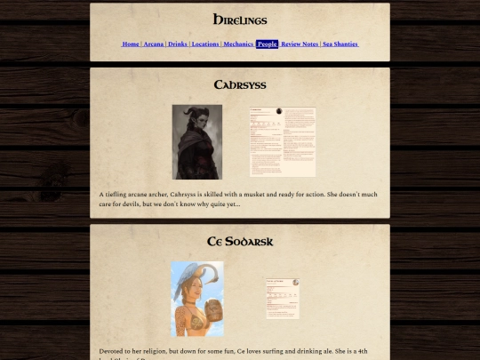 dnd/People/Hirelings screenshot