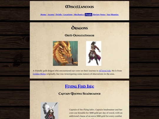 dnd/People/Miscellaneous screenshot