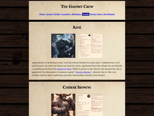 dnd/People/The Gambit Crew - NPCs screenshot