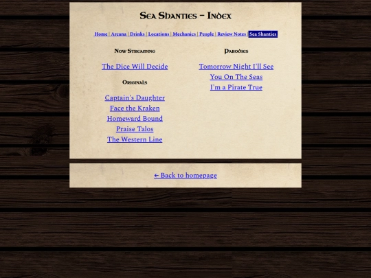 dnd/Sea Shanties screenshot