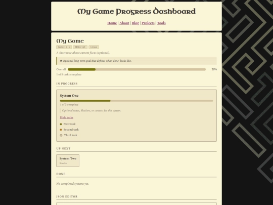 projects/tools/progress screenshot