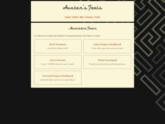 tools screenshot