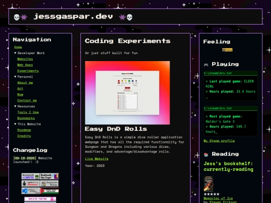 work/experiments screenshot