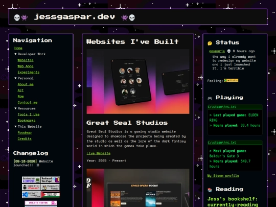work/websites screenshot