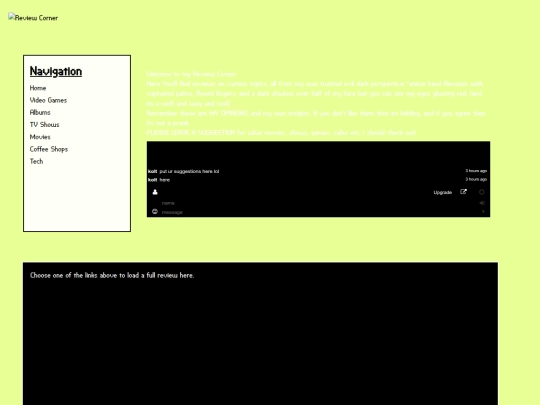 reviews screenshot