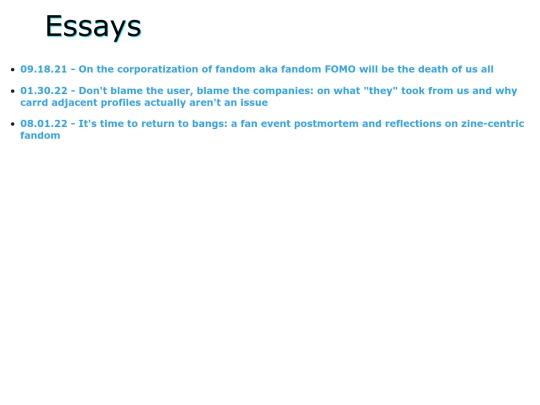 essays screenshot