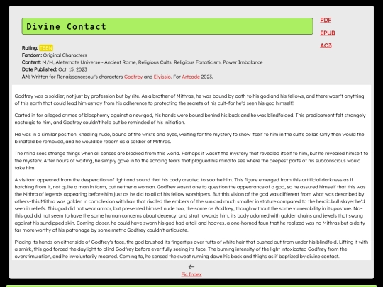 fics/page/Divine_Contact screenshot