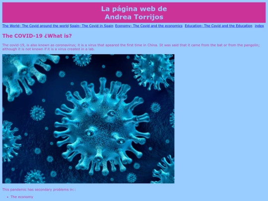 COVID-19WebSite screenshot