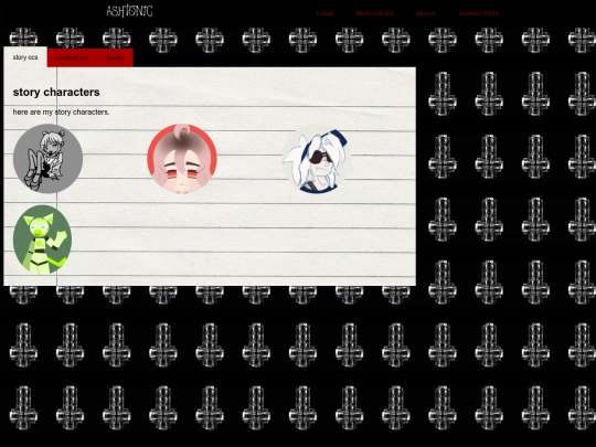characters screenshot