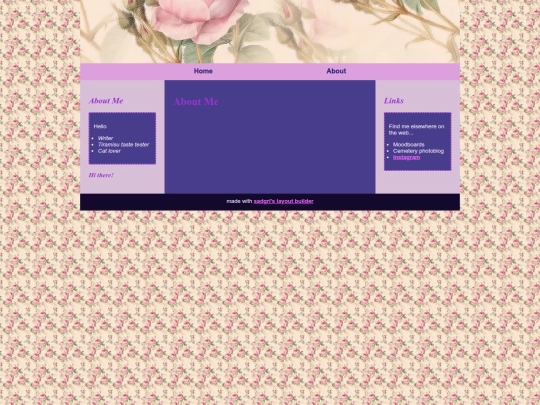 aboutme screenshot