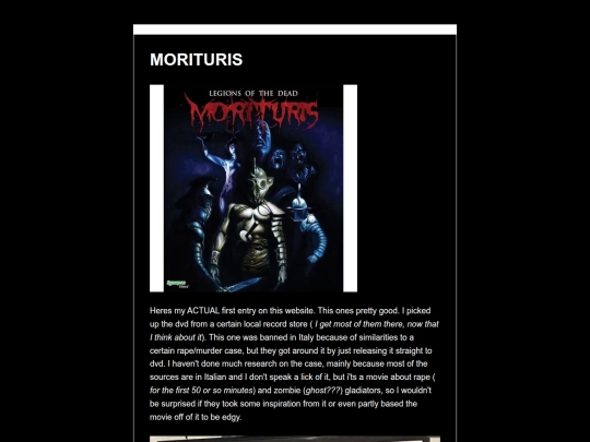MORITURIS screenshot