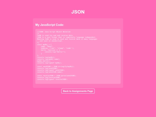 video/json screenshot