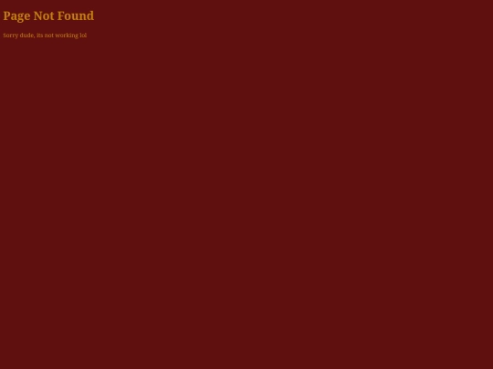 not_found screenshot