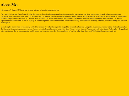 AboutMe screenshot