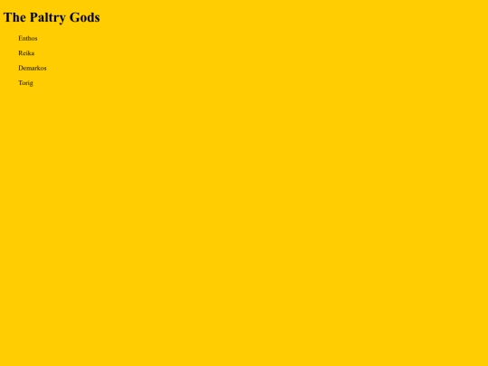 Library/Cosmos/PaltryGods screenshot