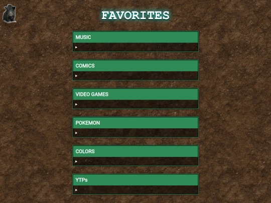favorites screenshot