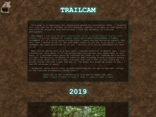 trailcam/2019 screenshot