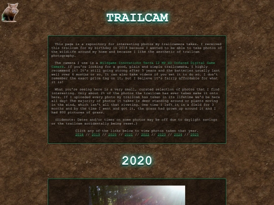 trailcam/2020 screenshot