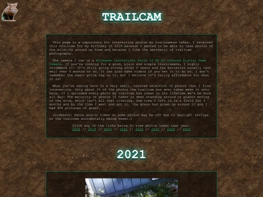 trailcam/2021 screenshot