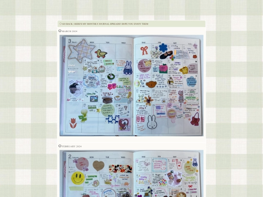 monthly-journal screenshot