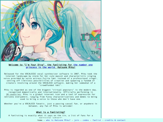 fanlist/home screenshot
