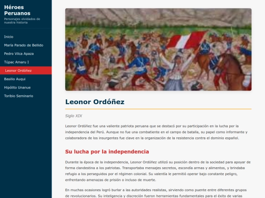 heroes/leonor-ordoñez screenshot