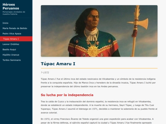 heroes/tupac-amaru screenshot
