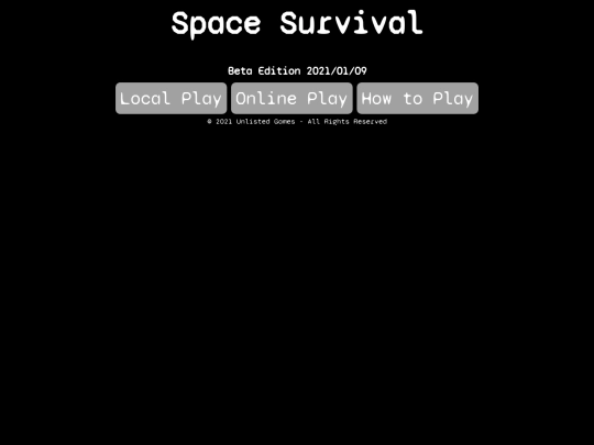 spacesurvival screenshot
