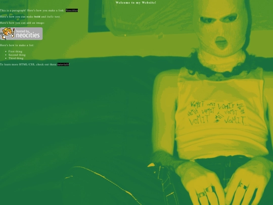 info screenshot