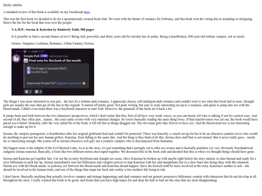 journal/reviews/vamp screenshot