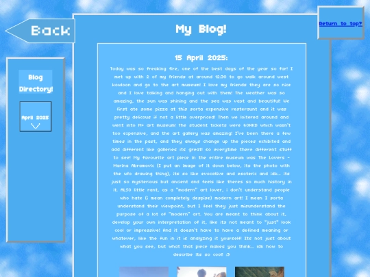 blogs/blogshomepage screenshot