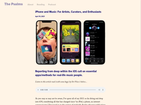 2021/iPhone and Music_ For Artists, Curators, and Enthusiasts — The Psalms (12_8_2021 10_25_25 AM) screenshot