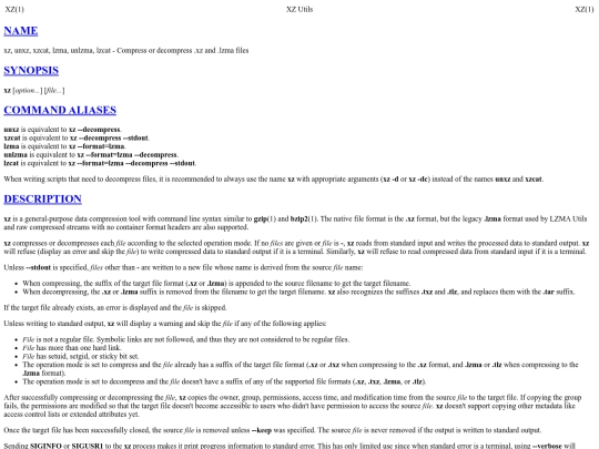 a-shell/xz screenshot