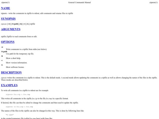 a-shell/zipnote screenshot