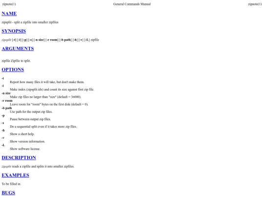 a-shell/zipsplit screenshot