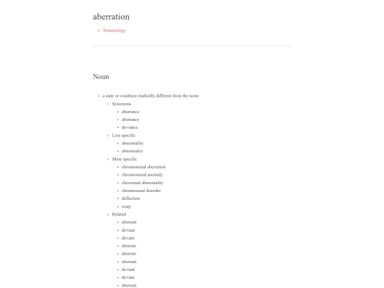 bear/vocabulary/aberration screenshot