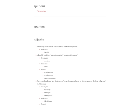bear/vocabulary/spurious screenshot