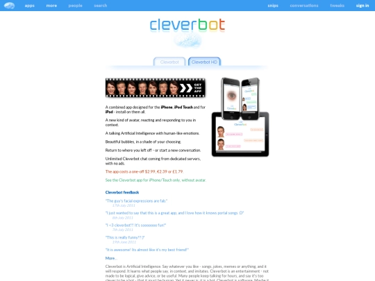 cleverbot/cleverbot screenshot