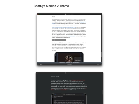 configuration/bearsys/BearSys Marked 2 Theme screenshot