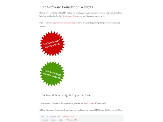 fsf screenshot