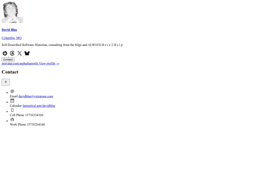 gravatar screenshot
