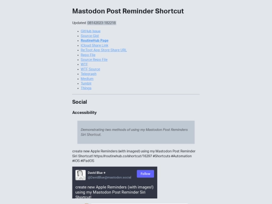 mastodonpostreminder screenshot