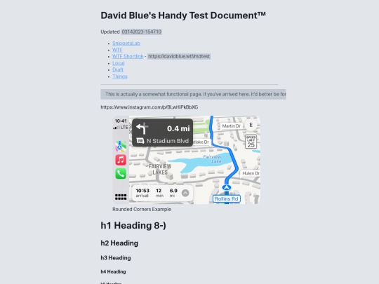 mdtest screenshot