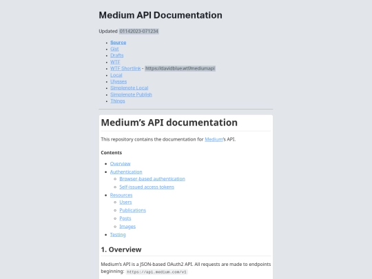 mediumapi screenshot
