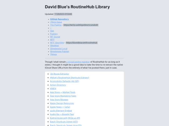 routinehub screenshot