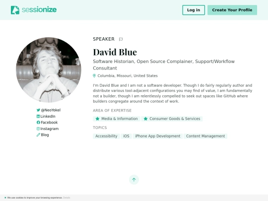 sessionize screenshot