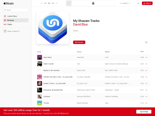shazam screenshot