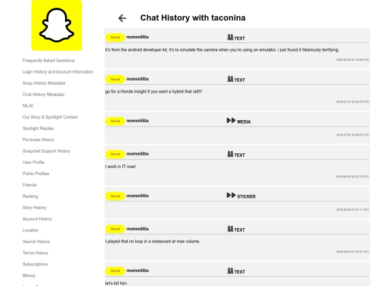 snapchat/html/chat_history/subpage_taconina screenshot