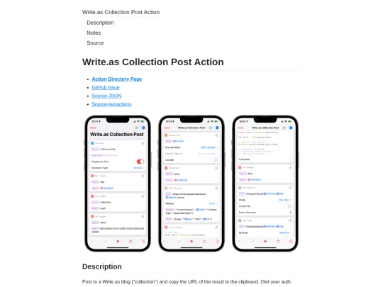 taio/WriteasAction screenshot