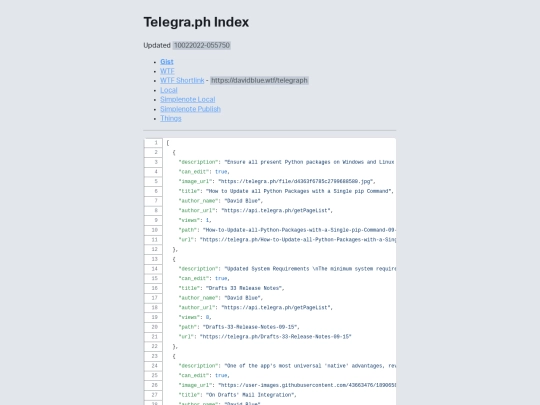 telegraph screenshot